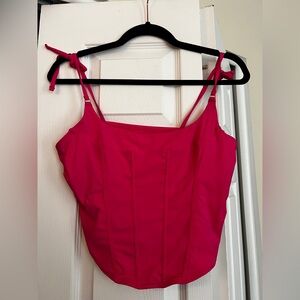 Vibrant Pink Corset Top